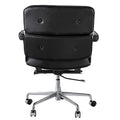 Lobby Office Chair Home And Office Black Genuine Leather