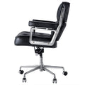 Lobby Office Chair Home And Office Black Genuine Leather