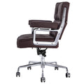Lobby Office Chair Home And Office Brown Genuine Leather