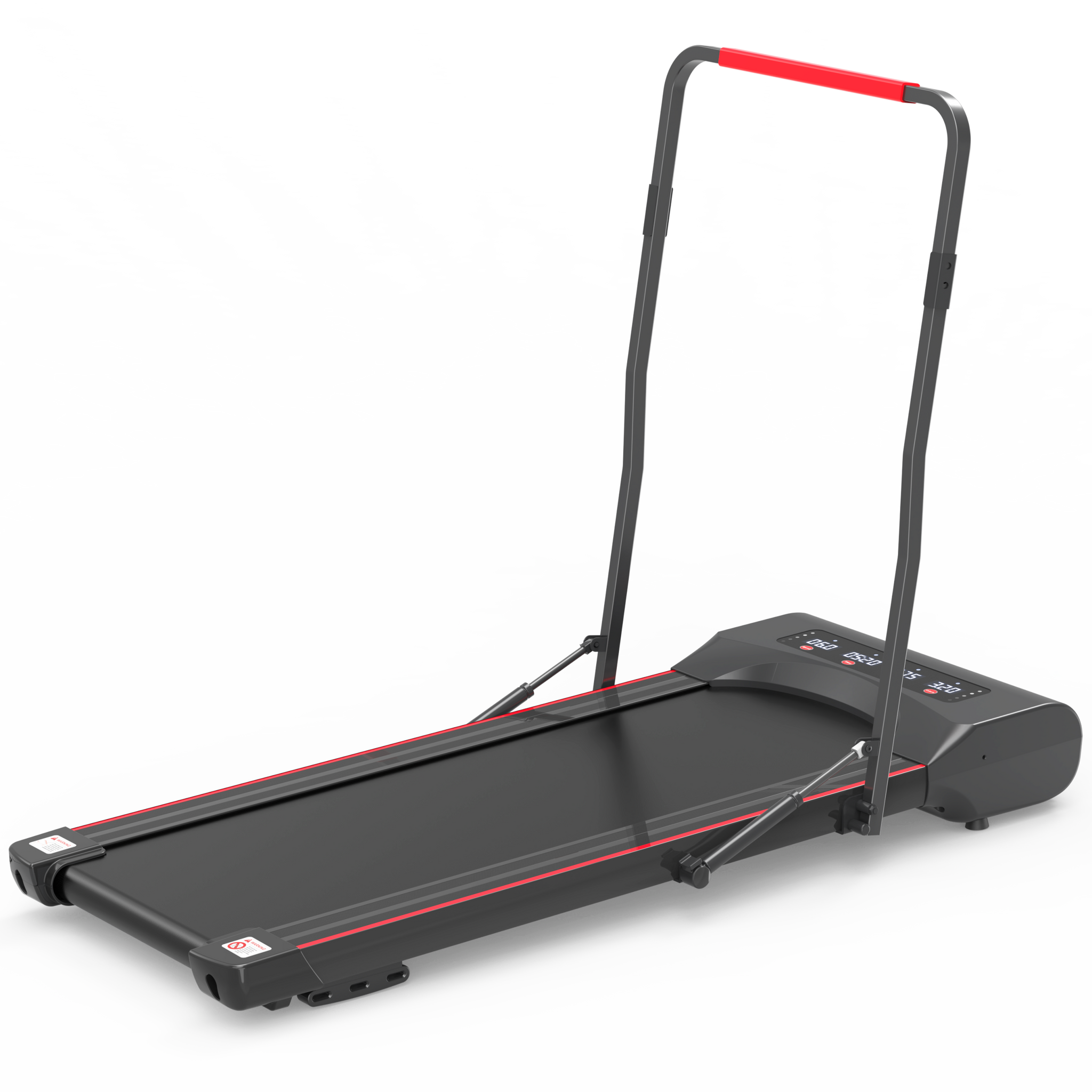 Under Desk Walking Pad Treadmill Foldable with black-steel