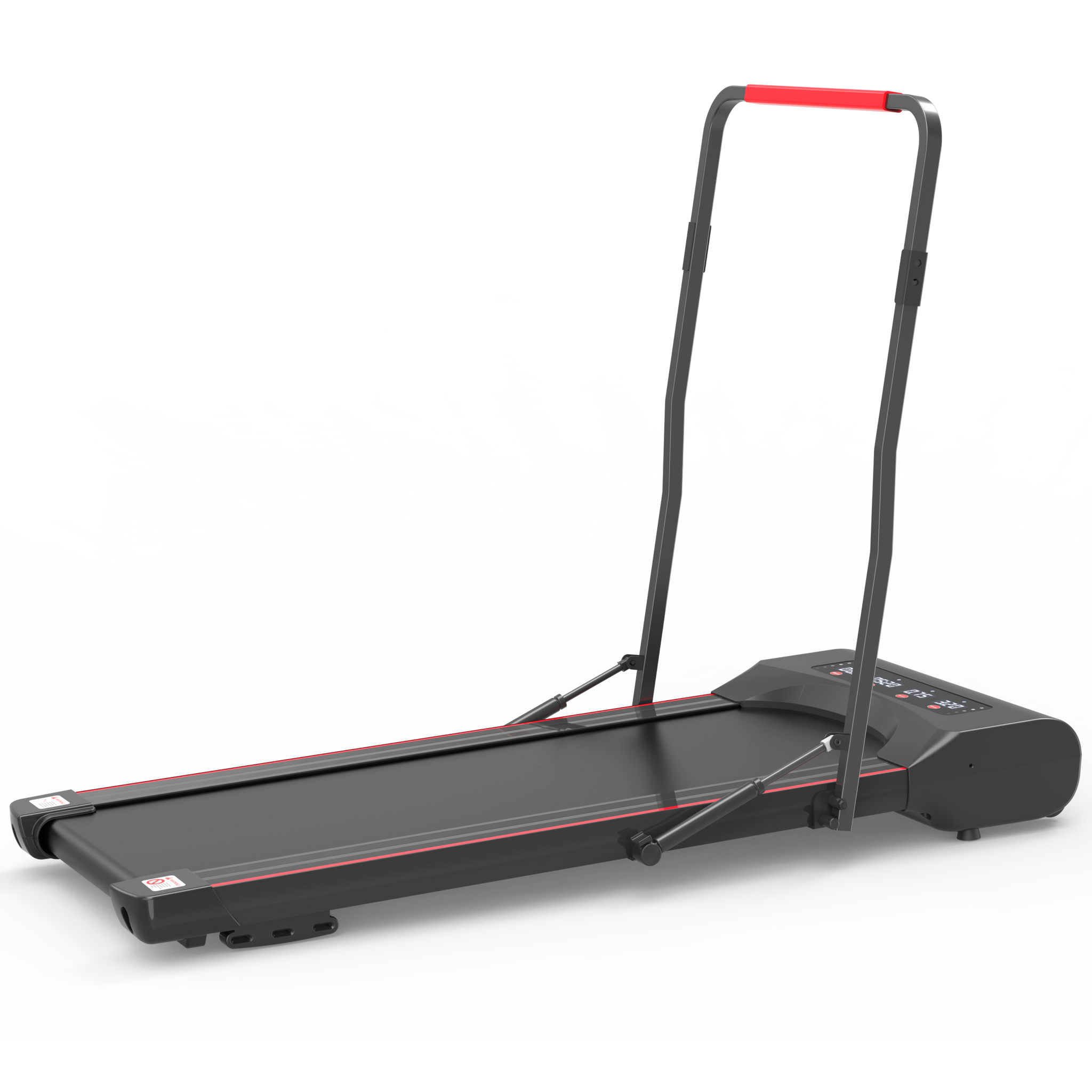 Under Desk Walking Pad Treadmill Foldable with black-steel