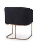 Modrest Yukon Modern Black & Antique Brass Dining