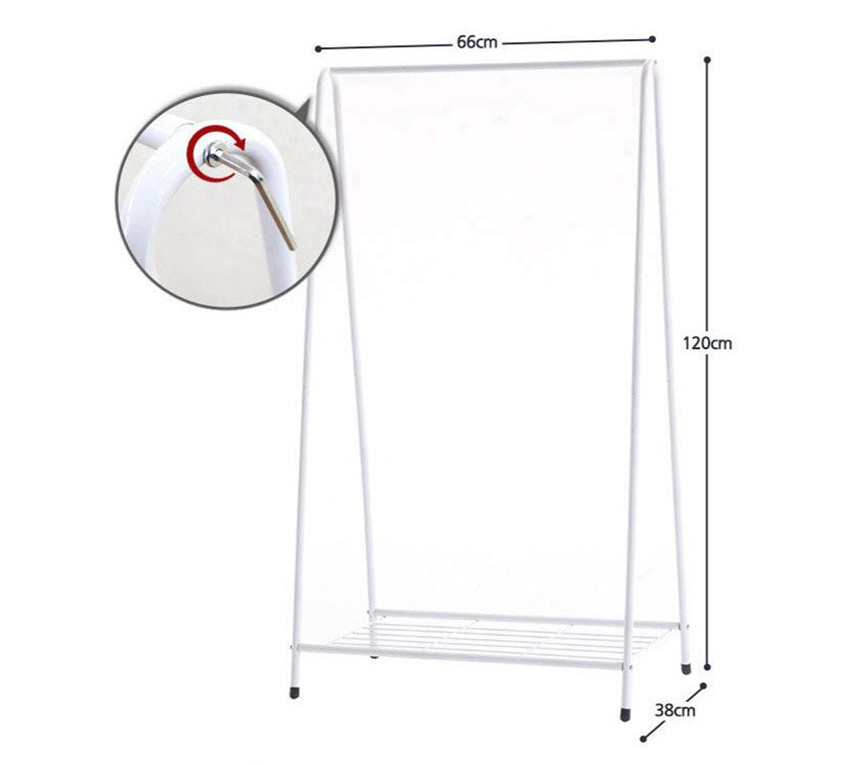 Store Level 1 Ladder To Secure Hangers White Iron