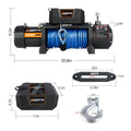 Mn Electric Winch 12V 12000Lbs Synthetic Rope