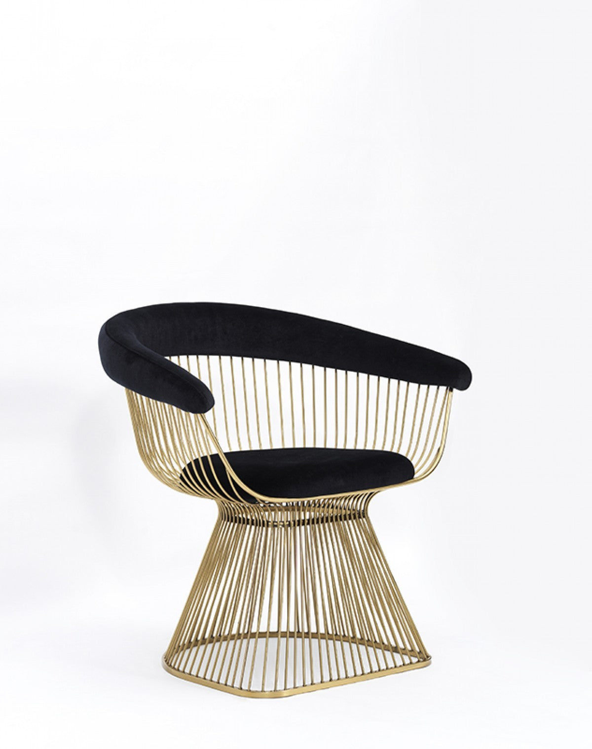 Chandler Black Velvet & Gold Dining Chair