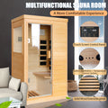 Infrared Sauna Room Single Room Natural Metal & Wood Solid Wood