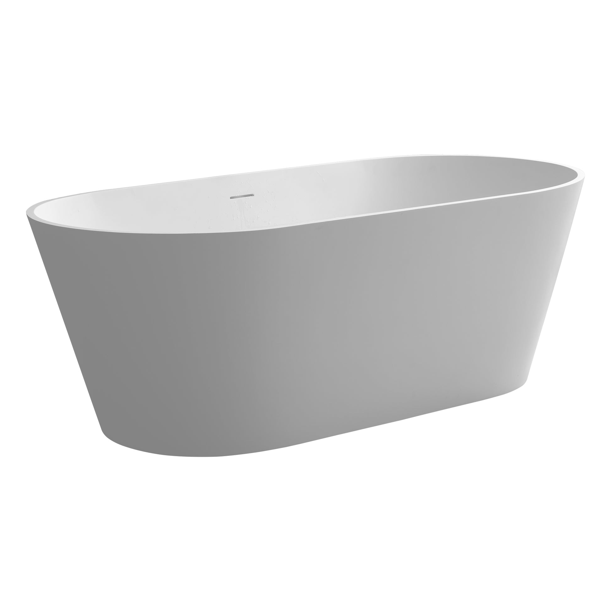 1600Mm Solid Surface Bathtub For Bathroom White Solid Surface