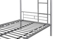 Metal Twin Over Twin Bunk Bed Heavy Duty Sturdy Metal Noise Reduced Design Safety Guardrail 2 Side Ladders Cpc Certified No Box Spring Needed Silver Metal