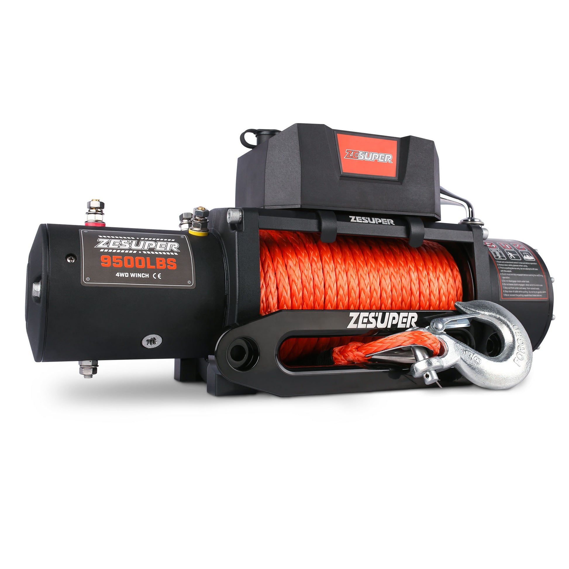 Zesuper 9500 lbs Electric Winch Kit Waterproof