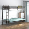 Twin Over Full Metal Bunk Bed, Multi Function,Black Old Sku:Mf193079Aab Black Metal