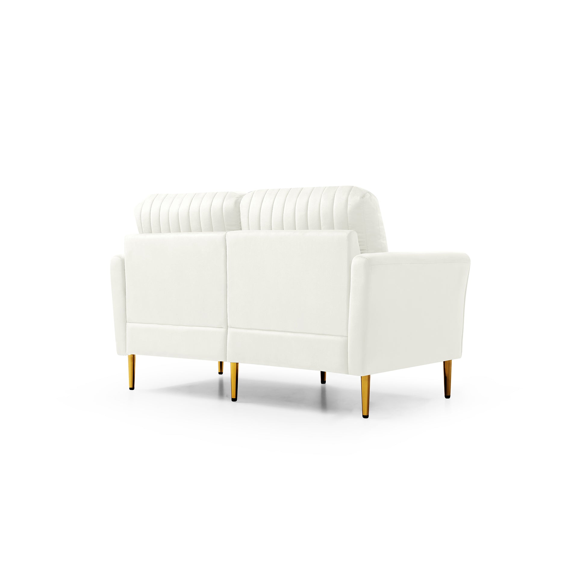 Modern Upholstered Sofa 3 Seater Couches And 2 Set Of 2 Seater Couchses For Living Room Sectional Sofas W Throw Pillows And Gold Metal Legs, Cream Velvet Cream Foam Velvet