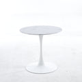 Tulip Special Dining Table,White Marble Color Top,Mdf Dining Tablekitchen Table,Exective Desk Marble Mdf