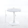 Tulip Special Dining Table,White Marble Color Top,Mdf Dining Tablekitchen Table,Exective Desk Marble Mdf