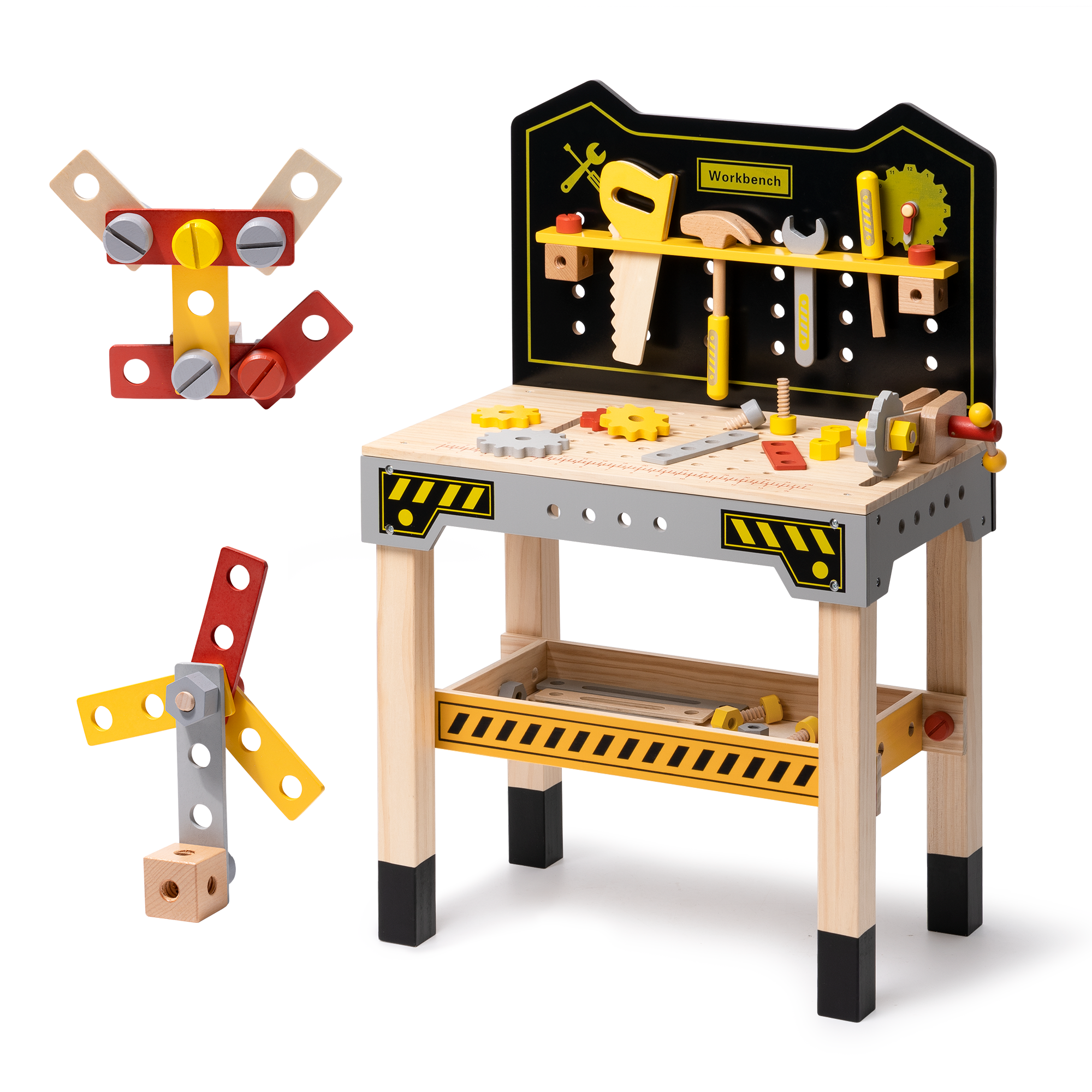 Classic Wooden Workbench for Kids, Great Gift for