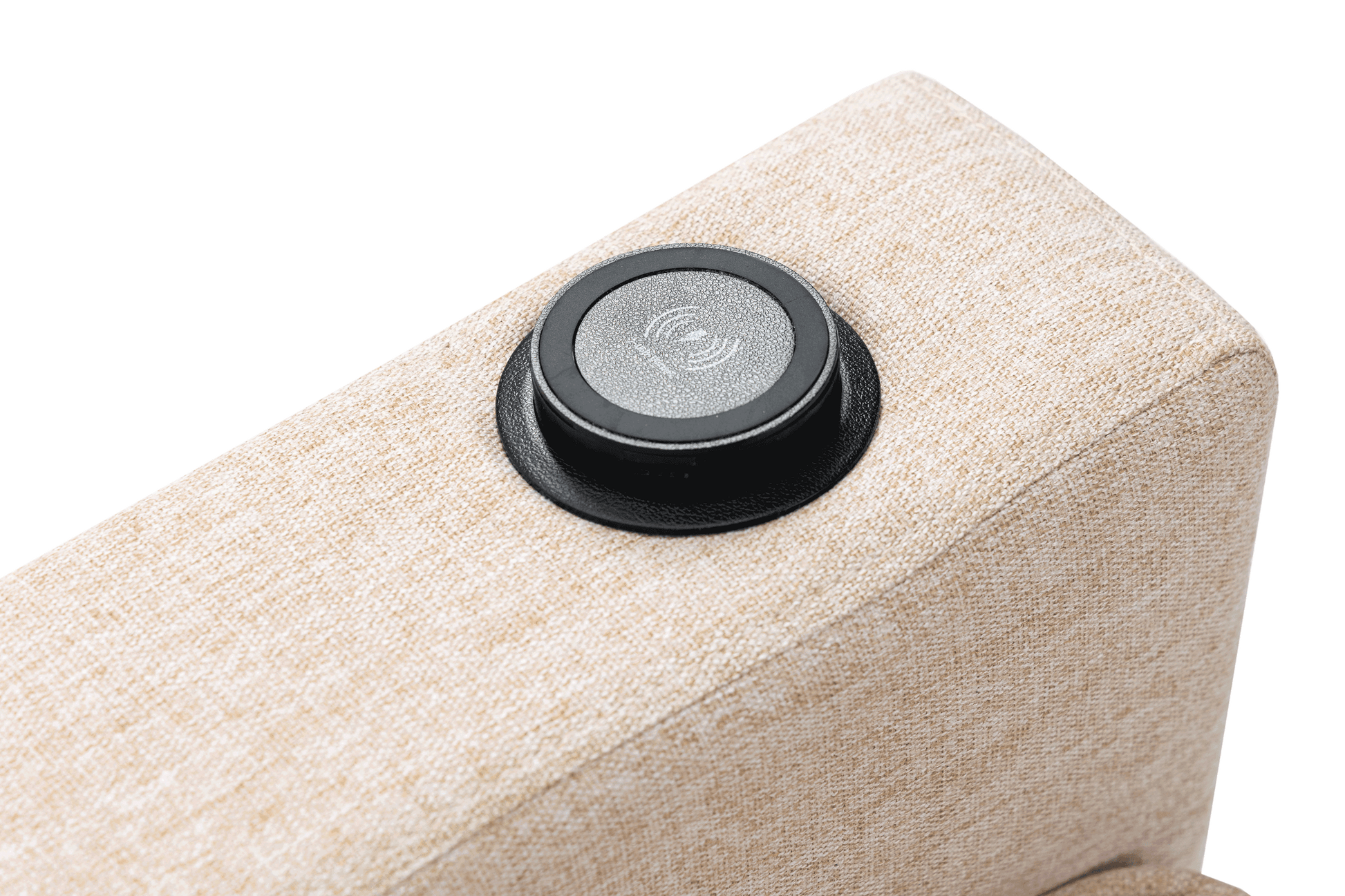 Arm Pushing Recliner Chair, Modern Button Tufted Wingback Push Back Recliner Chair, Living Room Chair Fabric Pushback Manual Single Reclining Sofa Home Theater Seating For Bedroom,Khaki Yelkow Khaki Yellow Foam Linen