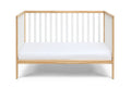 Deux Remi 3 In 1 Convertible Island Crib Natural White Natural Solid Wood