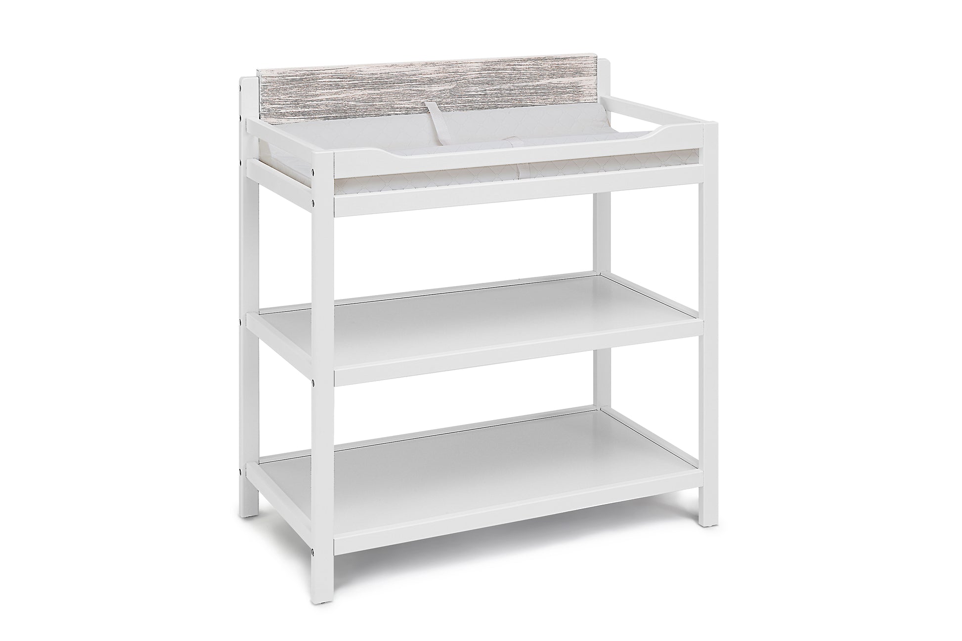 Hayes Changing Table White Natural White Solid Wood