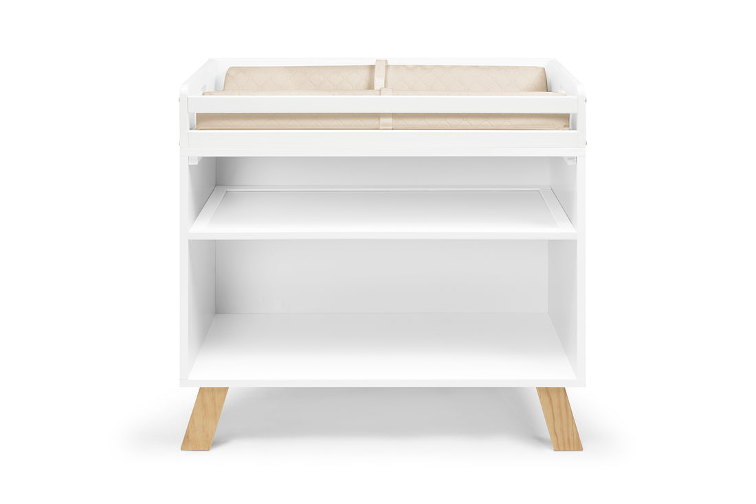 Livia Multi Purpose Changing Table White Natural White Solid Wood