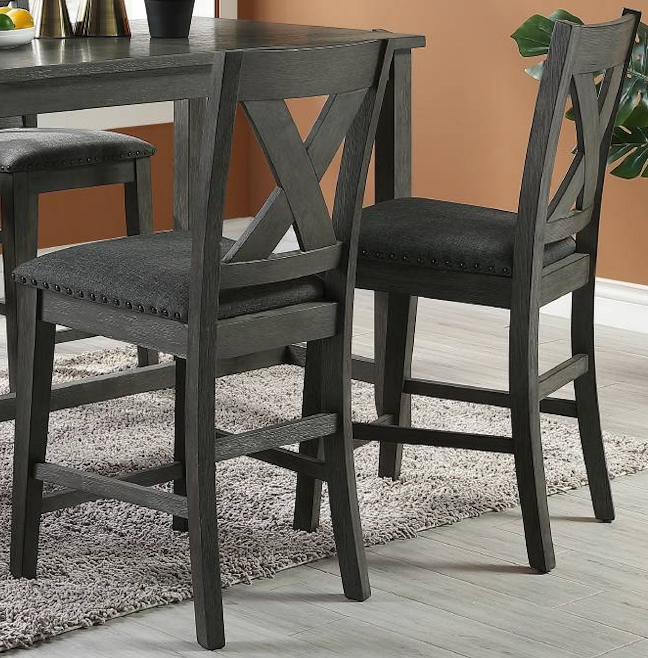 Modern Contemporary Dining Room Furniture Chairs Set gray wash-gray-dining room-classic-modern-dining