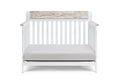 Hayes 4 In 1 Convertible Crib White Natural White Solid Wood