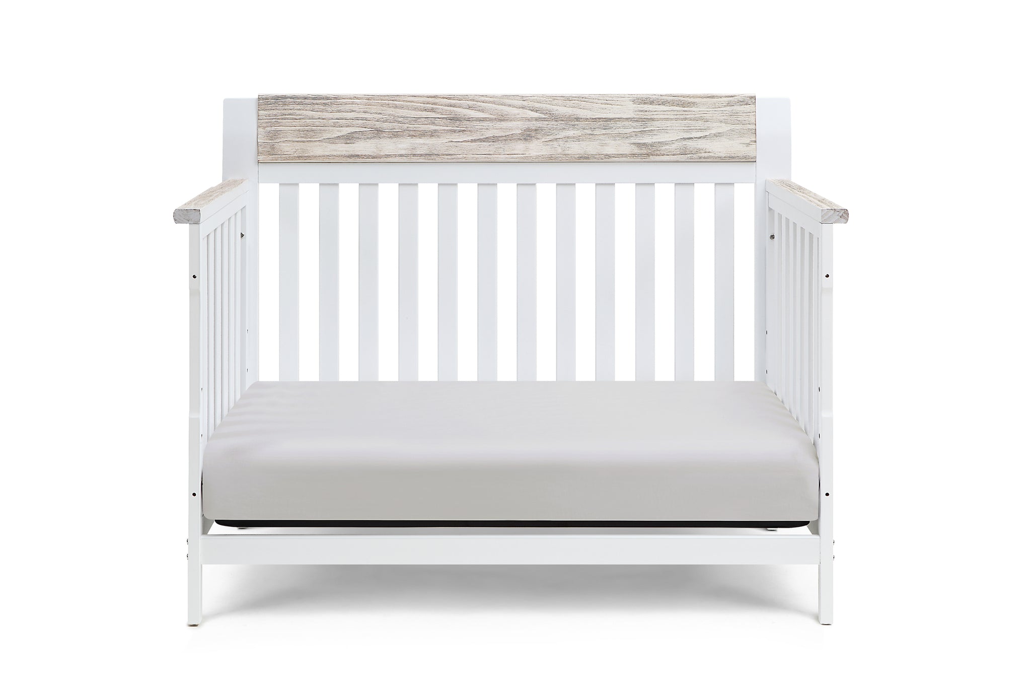 Hayes 4 in 1 Convertible Crib White Natural white-solid wood