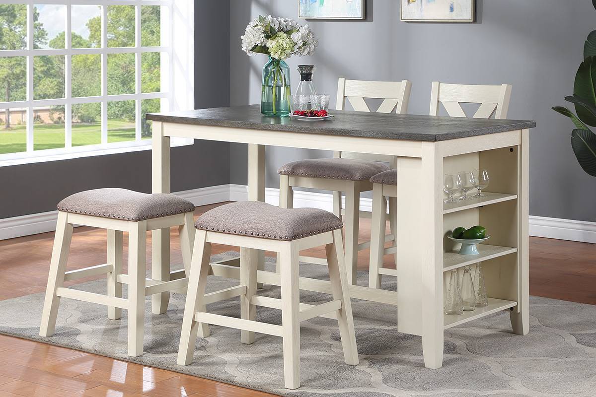 Modern Contemporary Dining Room Furniture Chairs Set cream white-white-dining room-classic-modern-bar