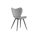 Dining Chairs Set Of 2, Grey Velvet Chair Modern Kitchen Chair With Metal Leg Gray Velvet