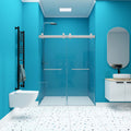 Frameless Double Sliding Shower, 57