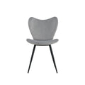 Dining Chairs Set Of 2, Grey Velvet Chair Modern Kitchen Chair With Metal Leg Gray Velvet