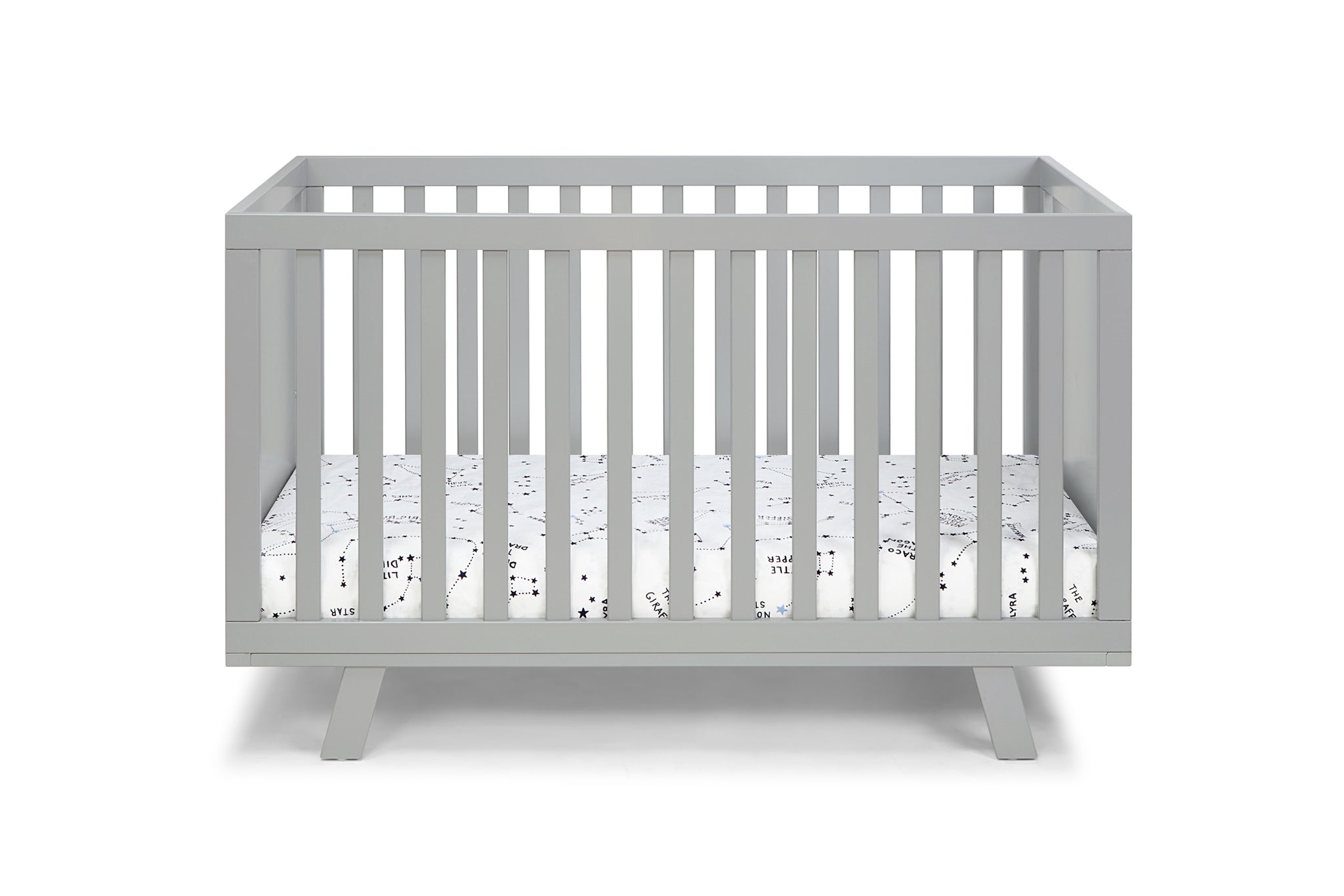 Livia 3 in 1 Convertible Island Crib Gray Gray gray-polyester-solid wood
