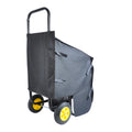 Firewood Log Cart Carrier Outdoor or Indoor Black black-metal