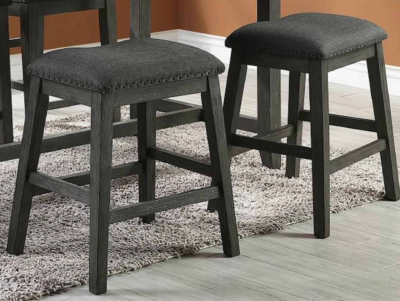 Modern Contemporary Dining Room Furniture Chairs Set gray wash-dining