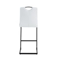 White Pu Chair Barstool Dining Counter Height Chair Set Of 2 White Pu