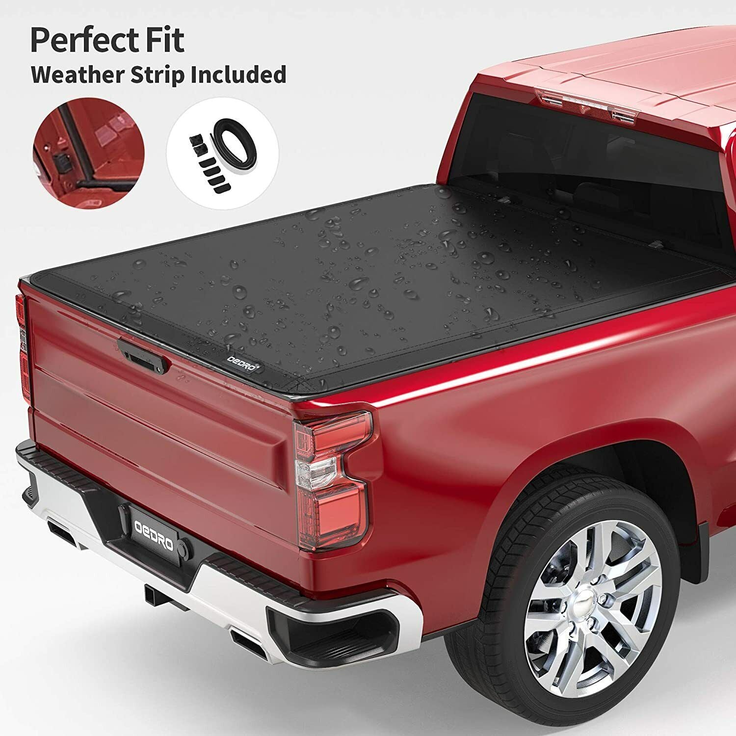 Soft Roll Up 5.5Ft Truck Bed Tonneau Cover For 2015 2022 Ford F 150 F150 Black Aluminium