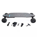 All Terrain Dual 1000*2 Hub Motor Electric Skateboard With 32Mph Max Speed,25Miles Range,9600Mah Battery. Black Gray Carbon Fiber