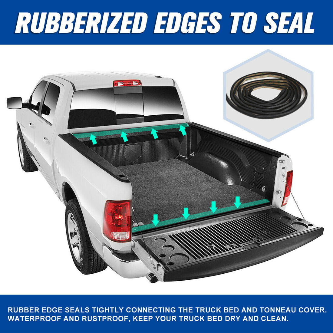 Soft Roll Up 6.5Ft Bed Truck Bed Tonneau Cover 09 22 Dodge Ram 1500 2500 3500 Black Aluminium