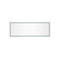 Ltl Needs To Consult The Warehouse Address84*32 Led Lighted Bathroom Wall Mounted Mirror With High Lumen Anti Fog Separately Control Dimmer Function White Aluminium