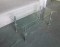 Clear Clear Glass Coffee Table, Tempered Glass Coffee Table For Living Room Transparent Glass