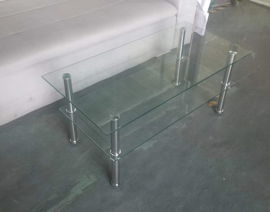 Clear Clear Glass Coffee Table, Tempered Glass Coffee Table For Living Room Transparent Glass