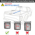 Soft Roll Up 5.5Ft Truck Bed Tonneau Cover For 2015 2022 Ford F 150 F150 Black Aluminium