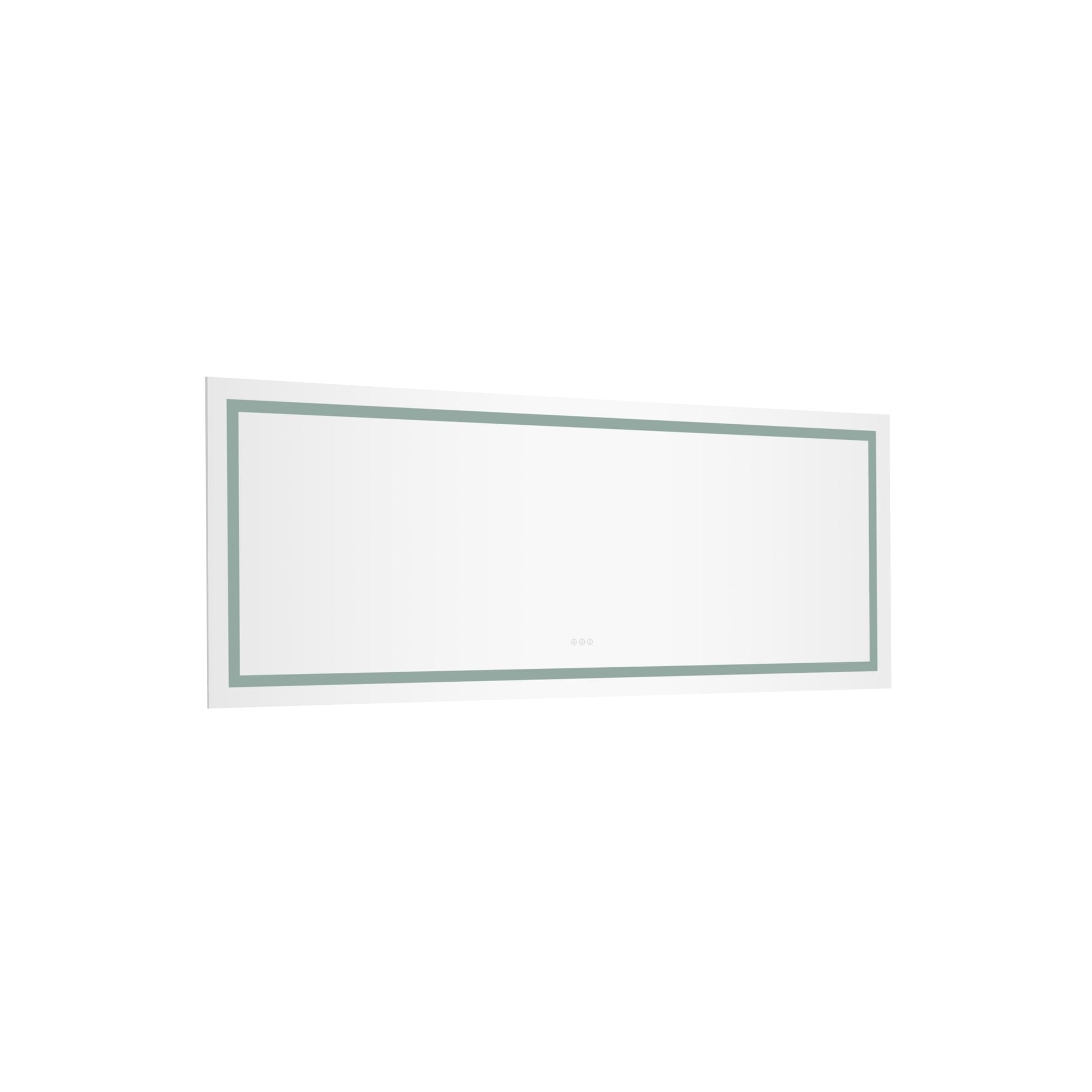 Ltl Needs To Consult The Warehouse Address84*32 Led Lighted Bathroom Wall Mounted Mirror With High Lumen Anti Fog Separately Control Dimmer Function White Aluminium