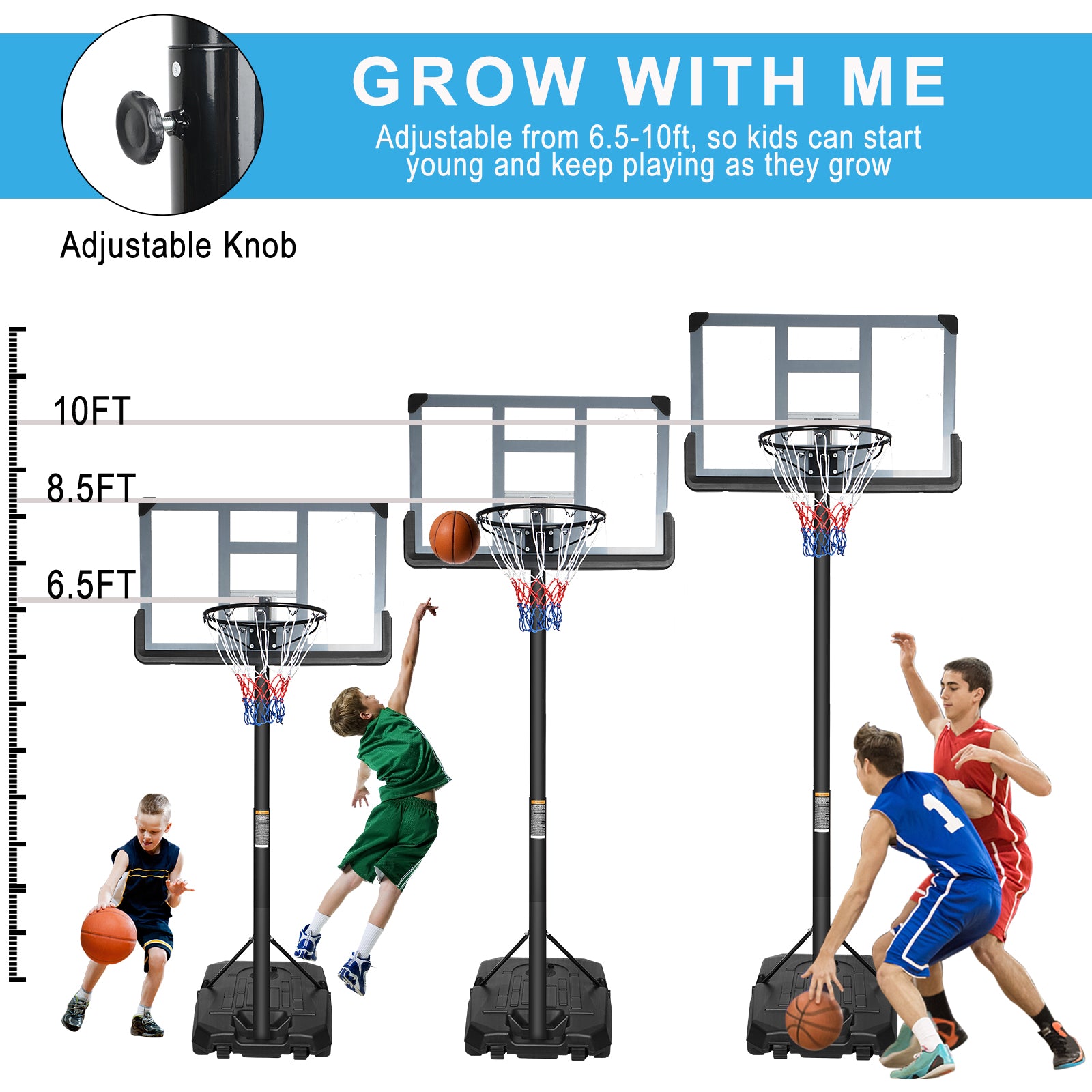 Target Portable Basketball Hoops 10ft Adjustable Basketball Hoop