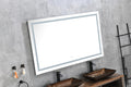 48 x 36 Inch LED Mirror Bathroom Vanity Mirrors with white-aluminium
