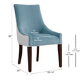 Jackson Upholstered Dining Chair Seafoam Multicolor Foam Polyester