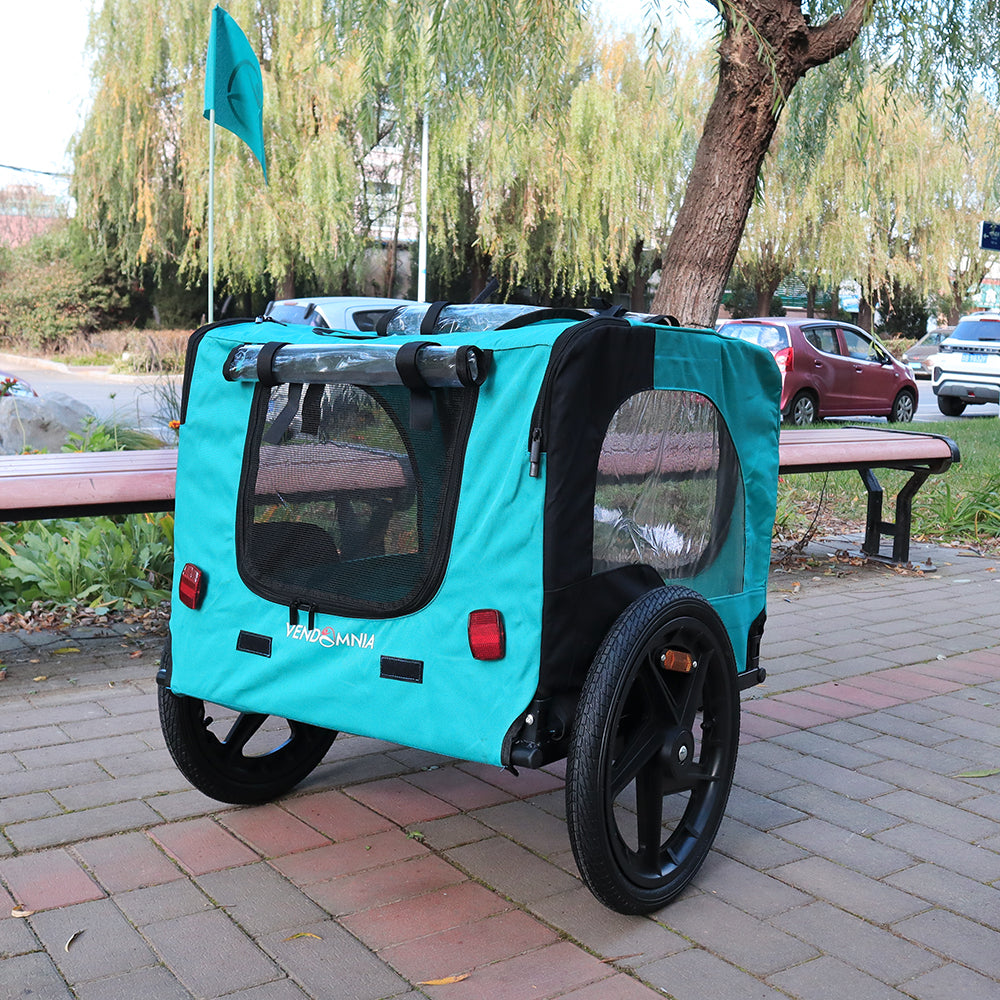 lime green jogging stroller Light Green Foldable Pet Jogging Stroller Dog Carriers Bicycle Trailer Pet Dog Cat Bike Trailer Light Blue Oxford Fabric Metal