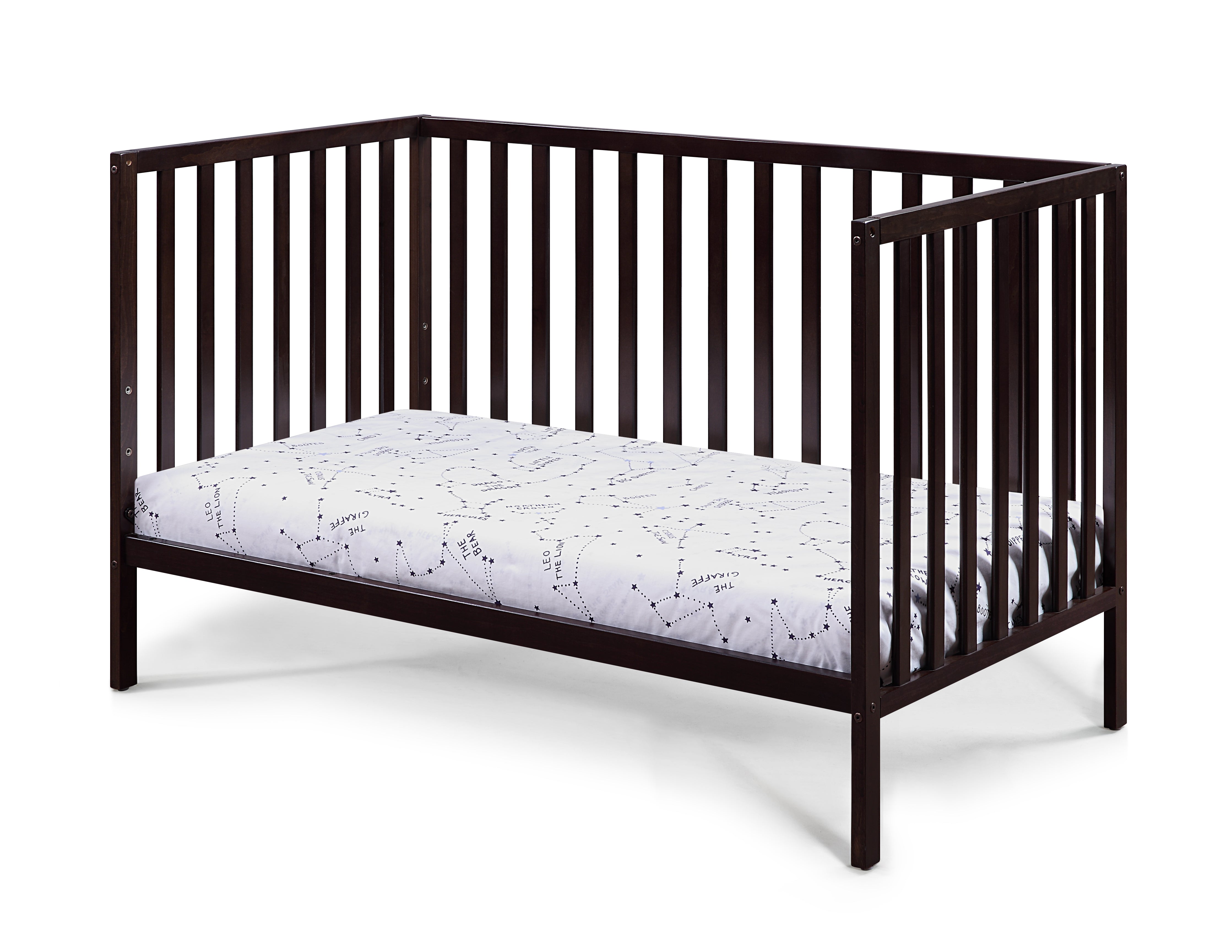 Espresso color crib best sale