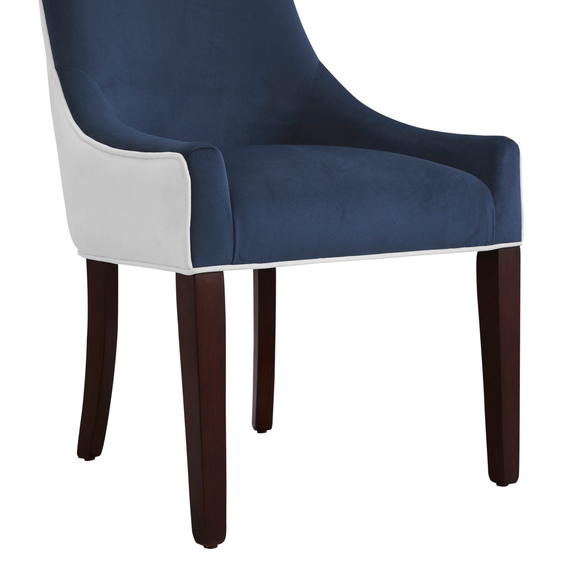 Jackson Upholstered Dining Chair Navy Blue Multicolor Foam Polyester