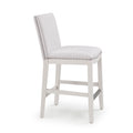 Asheboro Snow Counter Stool White Foam Fabric