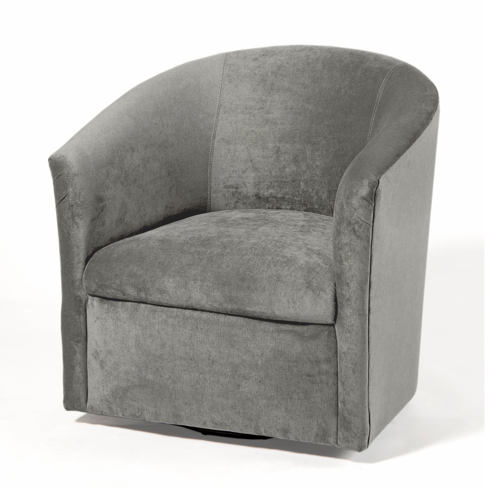 Eden Ash Swivel Chair Grey Foam Polyester