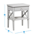 Madison Dove Gray Nightstand Grey Wood Mdf